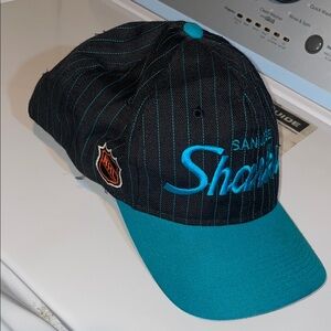 San Jose Sharks Black and Teal NHL Hat